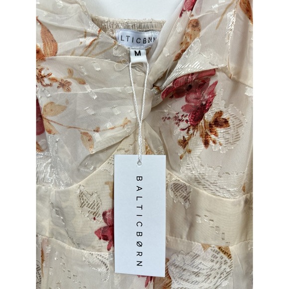 Baltic‎ Born Estefania Maxi Dress in Blush + Pink Floral Medium New With Tags - Picture 5 of 8